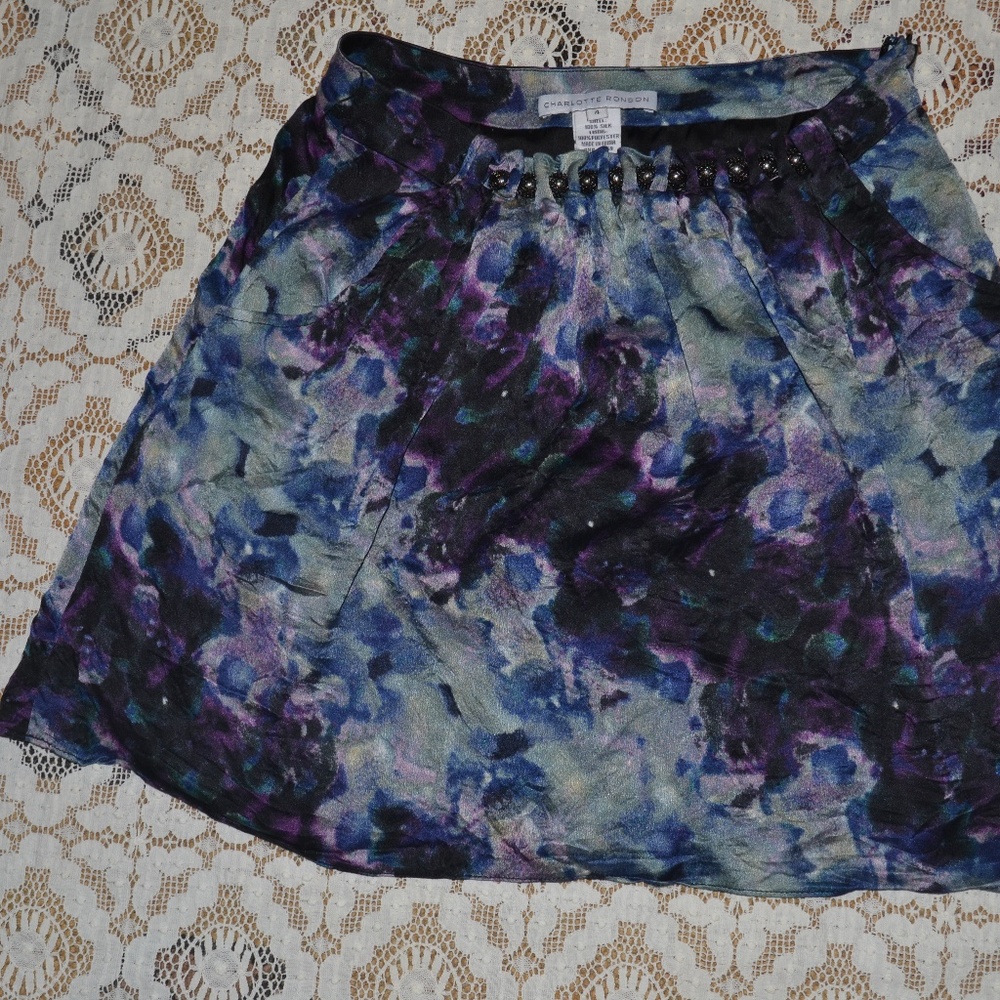 Charlotte Ronson Silk Skirt Size 4
